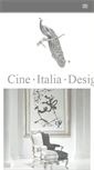 Mobile Screenshot of cine-italia-design.com